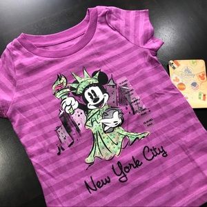 Disney Minnie NYC Baby Girl Short Sleeves T-Shirt